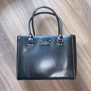 Kate Spade Black Leather handbag/small tote